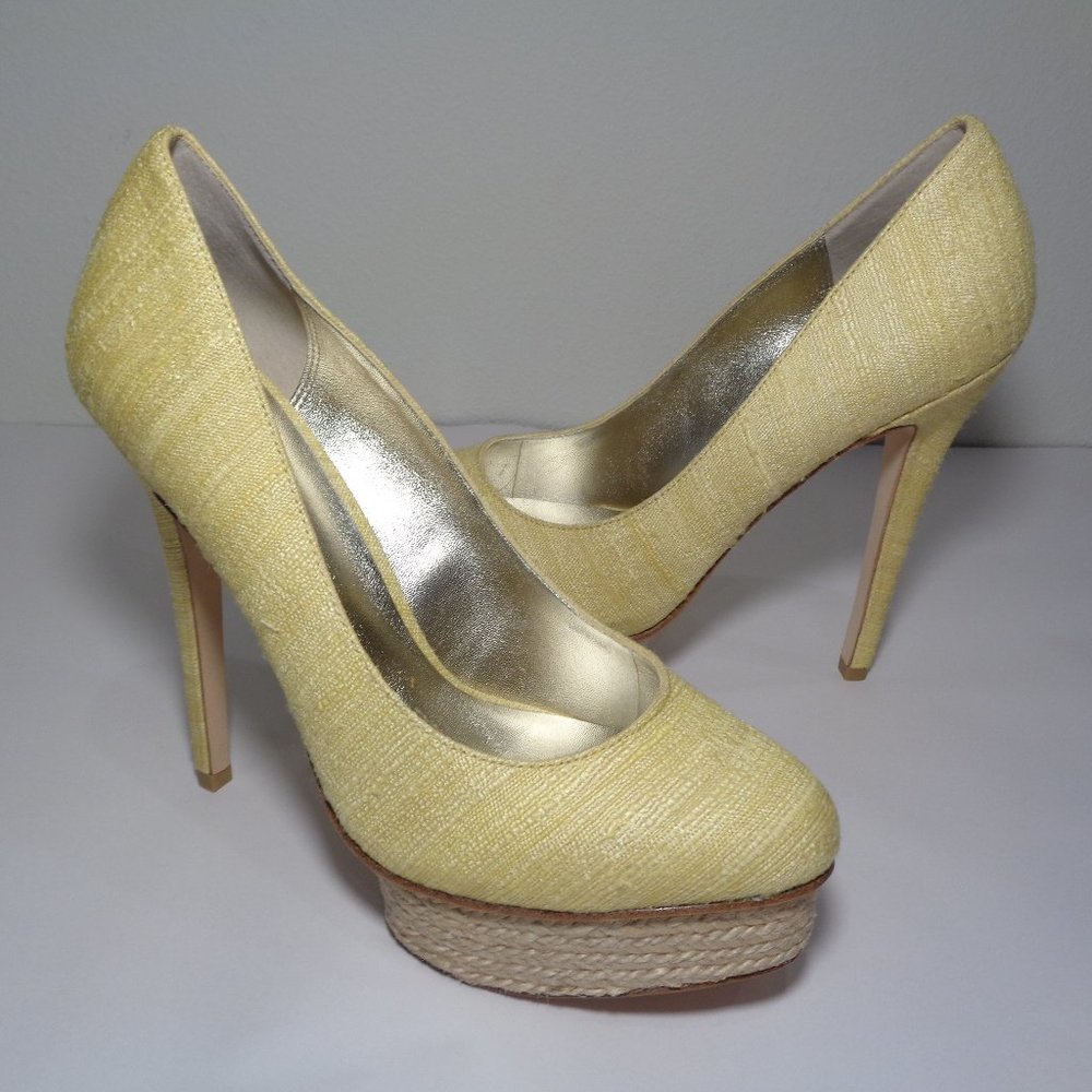 Pelle Moda Size 8 M HOKAN Yellow New Heels Pumps